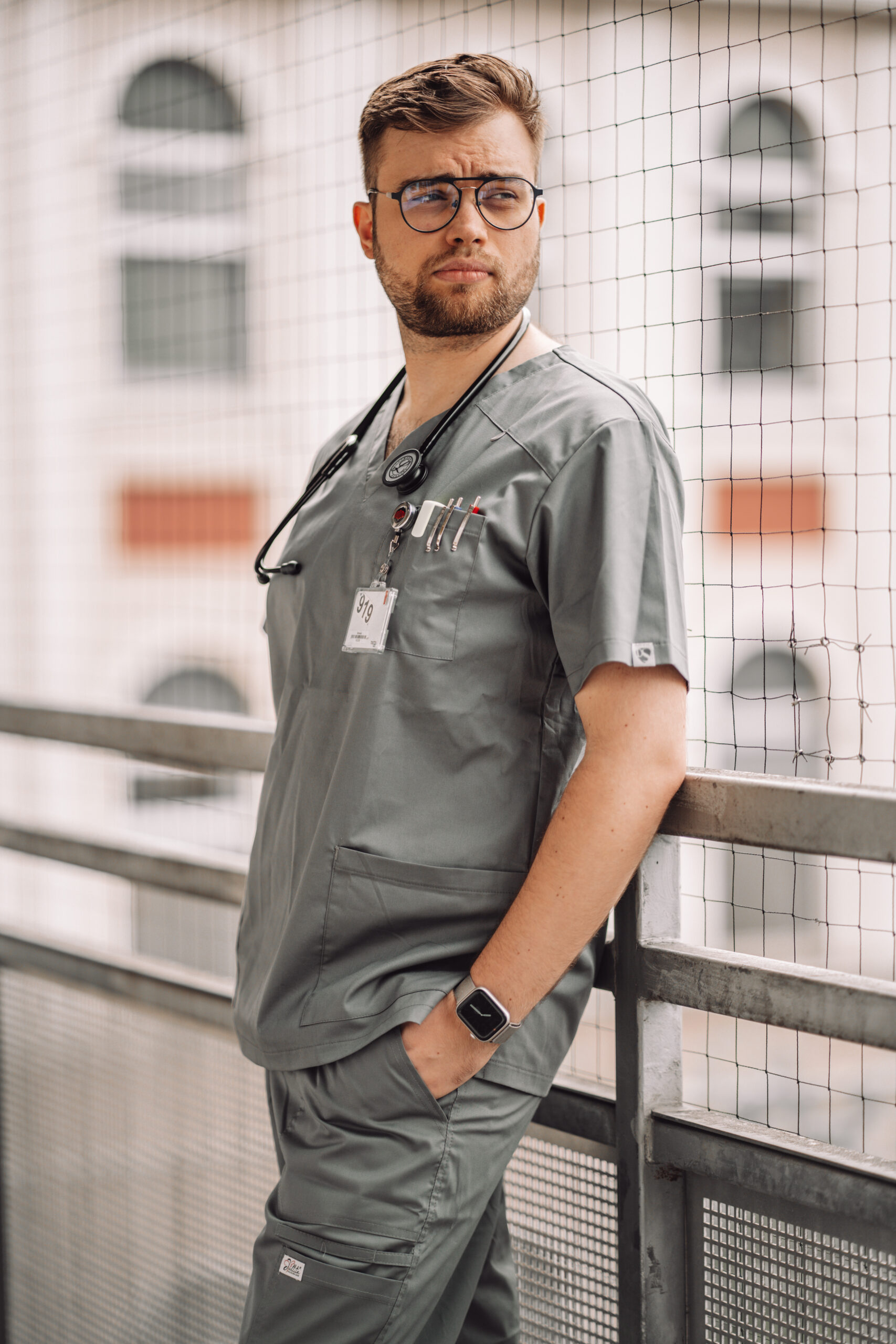 Professional medical photoshoot with Kuba