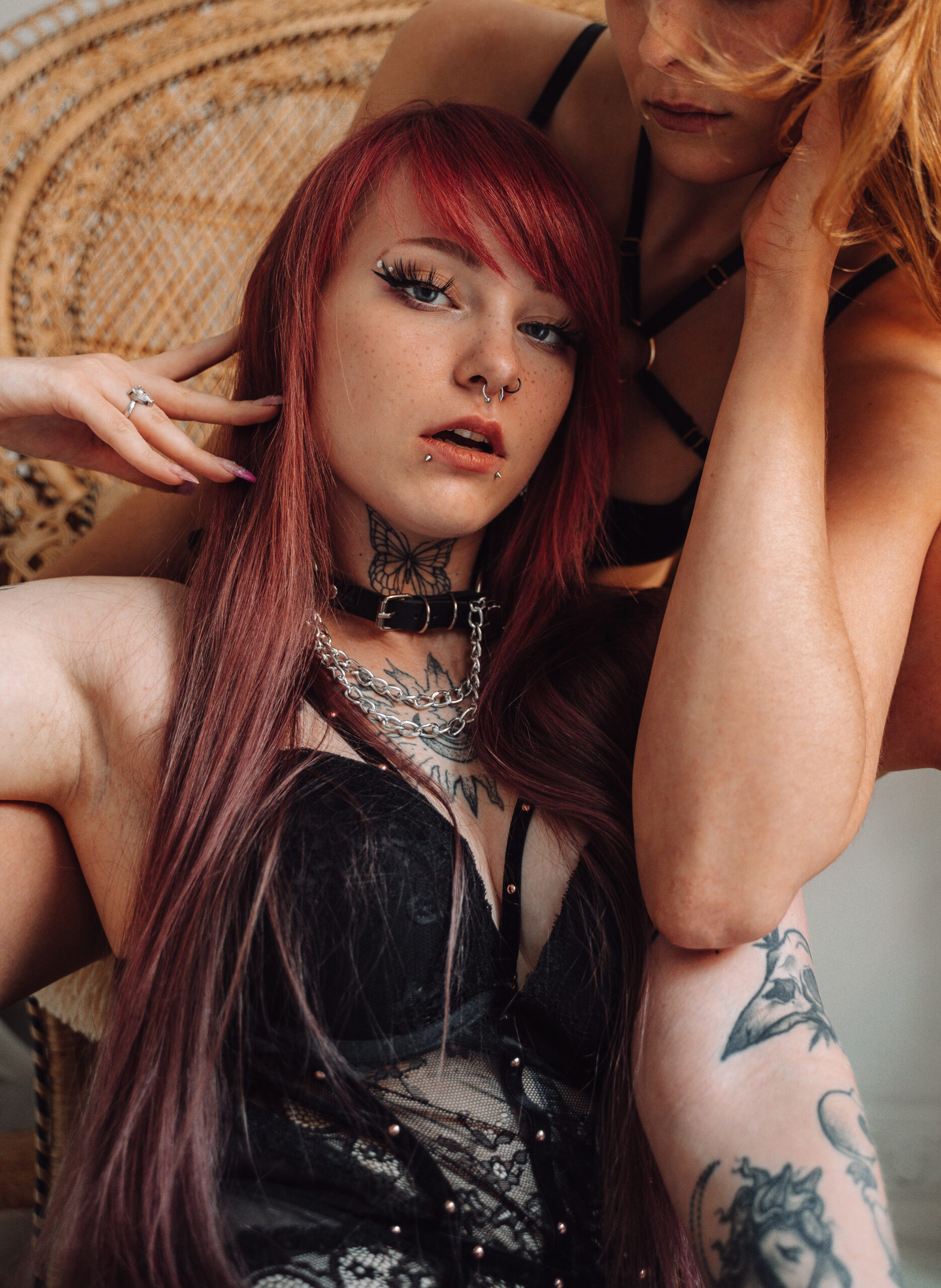 Sensual Olimpia with other girl in passion and elegance